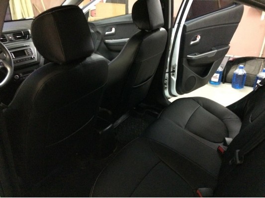 Каркасные авточехлы на KIA Rio 3 Каркасные авточехлы на KIA Rio 3